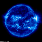 Click for time-lapse image of the sun